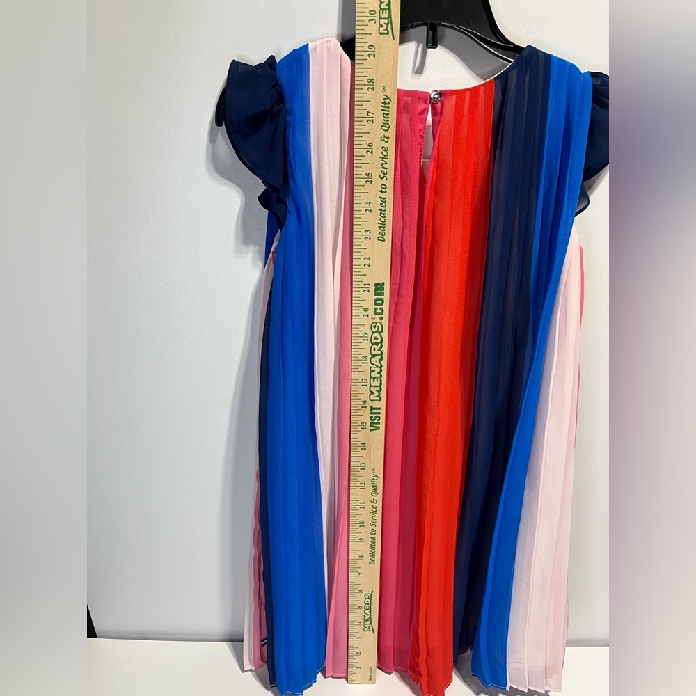 Tommy Hilfiger Girls Size 8-10 Royal + Navy Blue and Pink + Red Dress - Picture 7 of 11